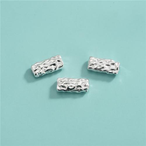 925 sterlingas sidabro karoliukai, 925 sidabro, Pasidaryk pats, 7.30x15.30mm, Skylė:Apytiksliai 1.5mm, Pardavė PC