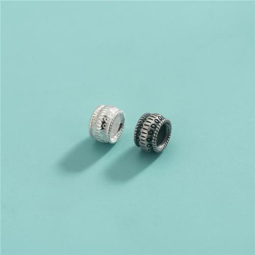 Gioielli Spacer Beads, 925 sterline d'argento, DIY, nessuno, 7.20x4.50mm, Foro:Appross. 4.2mm, Venduto da PC