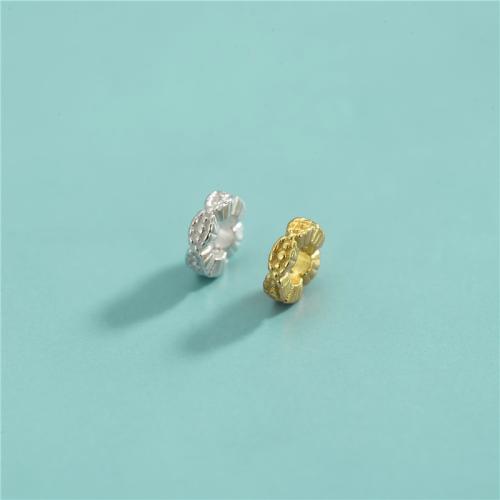 スペーサービーズジュエリー, 925スターリングシルバー, DIY, 無色, 6.30x1.90mm, 穴:約 3mm, 売り手 パソコン