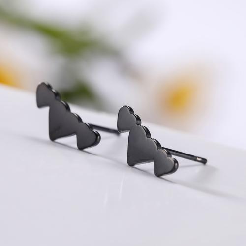 Stainless Steel Stud Earrings 304 Stainless Steel Heart fashion jewelry & for woman Sold By Pair