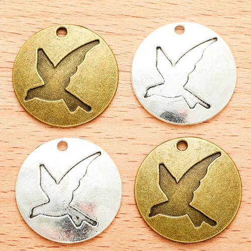 Zinc Alloy Pendants Round plated DIY Sold By Bag