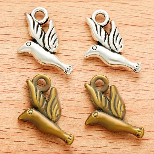 Zinklegering Animal Hangers, Zinc Alloy, Vogel, plated, DIY, meer kleuren voor de keuze, 21x13mm, 100pC's/Bag, Verkocht door Bag