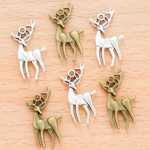 Zinklegering Animal Hangers, Zinc Alloy, Hert, plated, DIY, meer kleuren voor de keuze, 17x12mm, 100pC's/Bag, Verkocht door Bag