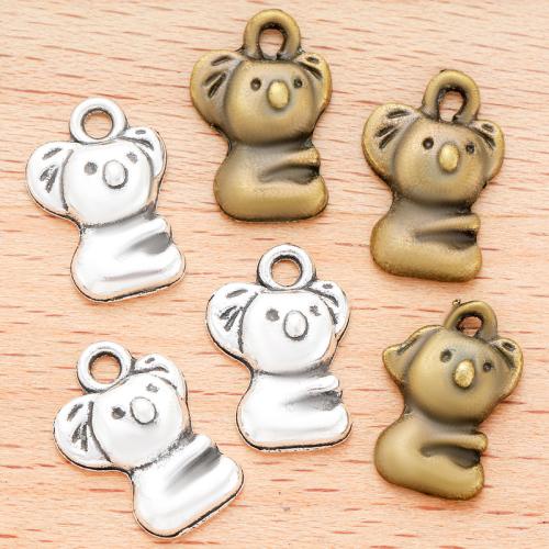 Zinklegering Animal Hangers, Zinc Alloy, Koala, plated, DIY, meer kleuren voor de keuze, 29x27mm, 100pC's/Bag, Verkocht door Bag