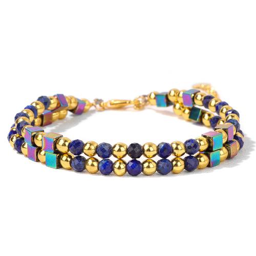 Gemstone Bracelets Zinc Alloy with Gemstone for woman Length Approx 16 cm Sold By PC