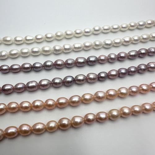 Cultured Rice Freshwater Pearl Beads DIY 7-8mm Sold Per Approx 37 cm Strand