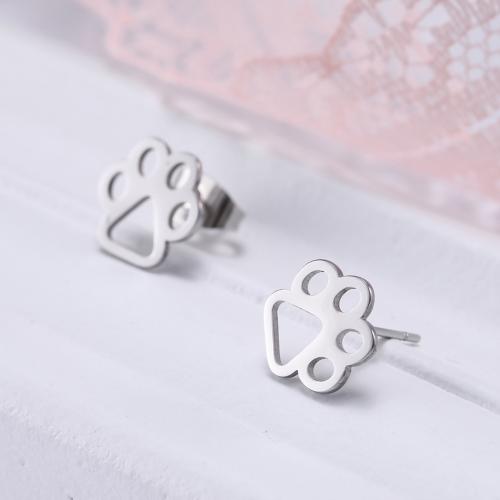 Stainless Steel Stud Earrings 304 Stainless Steel fashion jewelry & for woman Sold By Pair