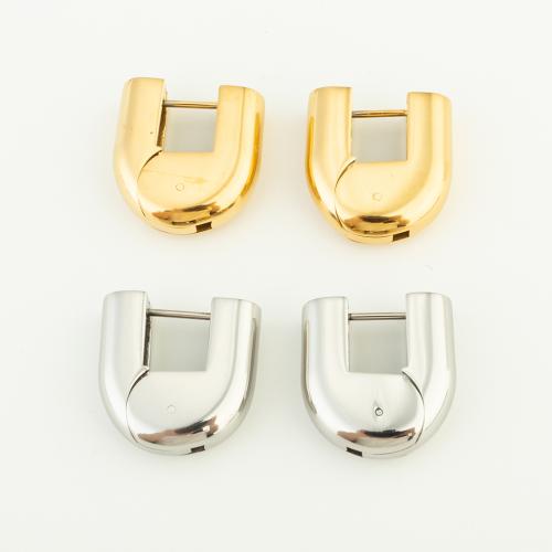 Stainless Steel Lever Terug Earring, 304 roestvrij staal, mode sieraden & voor vrouw, meer kleuren voor de keuze, 20x20mm, Verkocht door pair