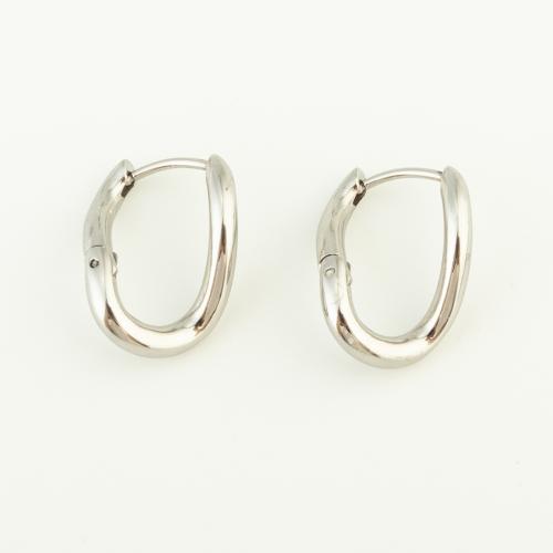 Rostfritt stål spaken bakåt Earring, 304 rostfritt stål, mode smycken & för kvinna, ursprungliga färgen, 19x14mm, Säljs av Par