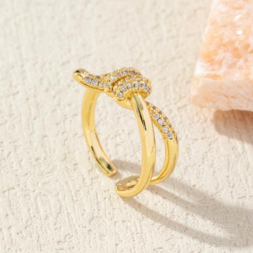 Brass Finger Ring & for woman & with rhinestone Sold By PC