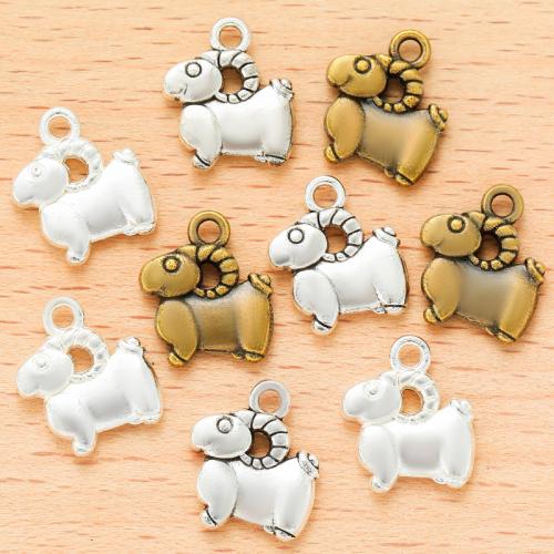 Zinklegering Animal Hangers, Zinc Alloy, Schapen, plated, DIY, meer kleuren voor de keuze, 14x13mm, 100pC's/Bag, Verkocht door Bag