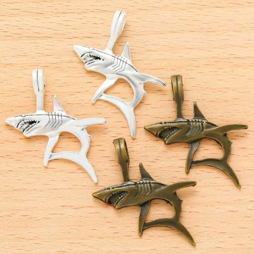 Zinklegering Animal Hangers, Zinc Alloy, Haai, plated, DIY, meer kleuren voor de keuze, 40x33mm, 100pC's/Bag, Verkocht door Bag