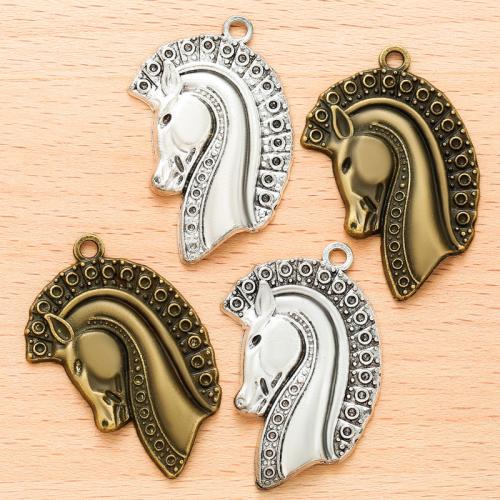 Zinc Alloy Animal Pendants Horse plated DIY Sold By Bag