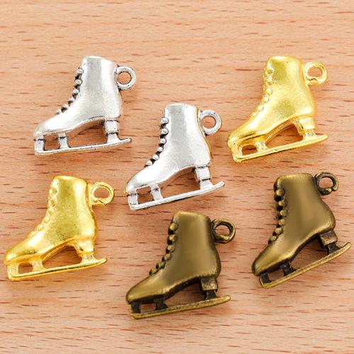 Zinc Alloy Shoes Pendants plated DIY Sold By Bag