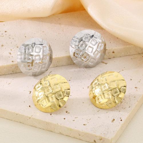 Stainless Steel Stud Earrings 304 Stainless Steel plated fashion jewelry 24mm Sold By Pair