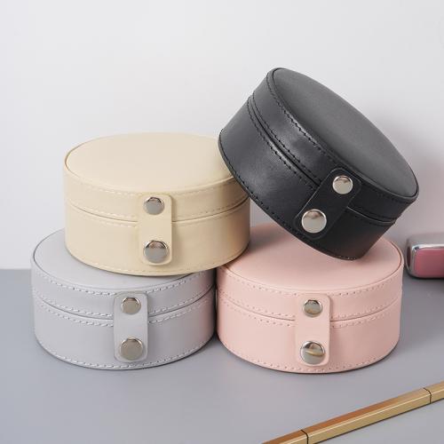 PU Leather Multifunctional Jewelry Box portable & dustproof Sold By PC