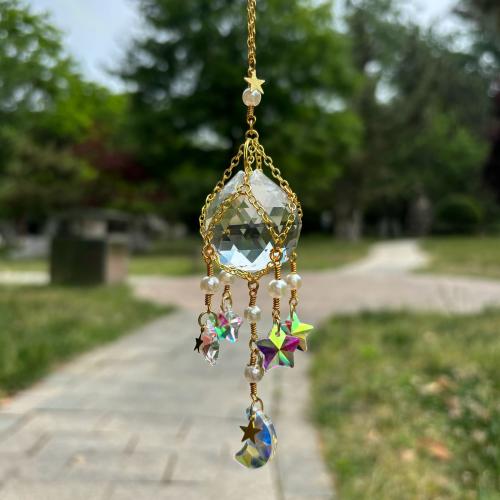 Hanging Ornaments Zinc Alloy with Glass for home and office Length Approx 27 cm Sold By PC