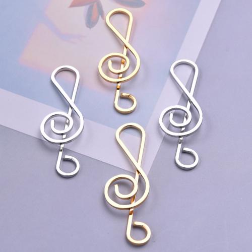 Stainless Steel Pendants 304 Stainless Steel Music Note plated DIY Sold By PC