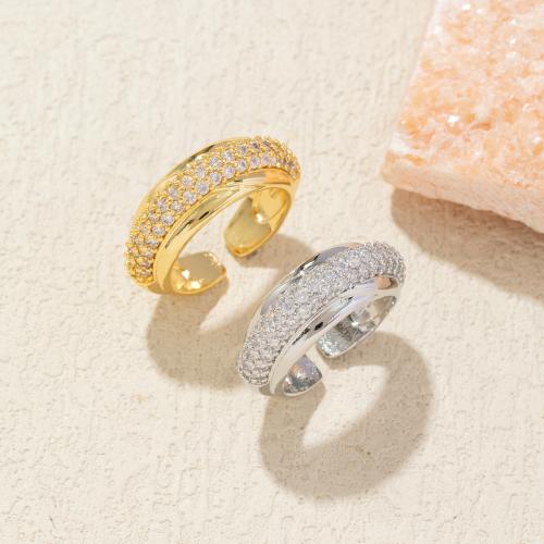 Brass Finger Ring fashion jewelry & for woman & with rhinestone Sold By PC