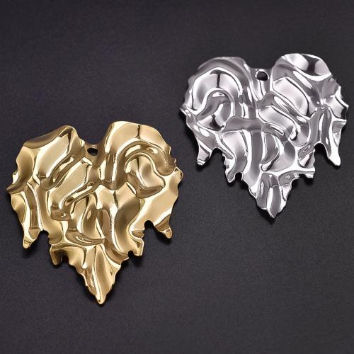 Stainless Steel Heart Pendants 304 Stainless Steel plated DIY Sold By PC