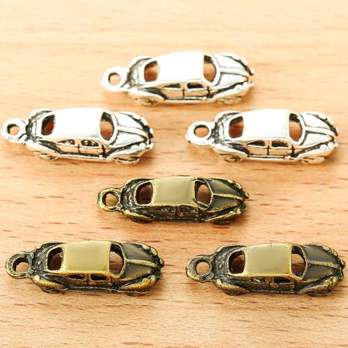 Vehicle Shaped Zinc Alloy Pendants Car plated DIY Sold By Bag