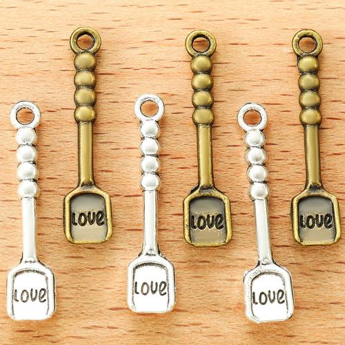 Zinc Alloy Tool Pendler, Skovl, forgyldt, du kan DIY, flere farver til valg, 30x7mm, 100pc'er/Bag, Solgt af Bag