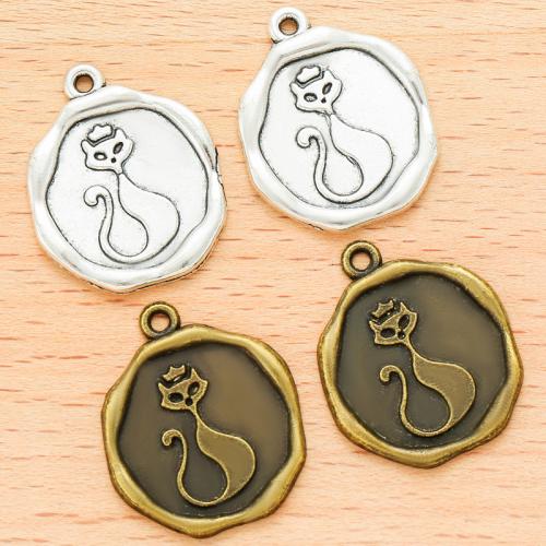 Zinc Alloy Pendants Slightly Round plated DIY Sold By Bag