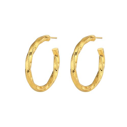 Brass Stud Earring plated for woman Sold By Pair