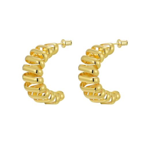 Brass Stud Earring plated for woman Sold By Pair