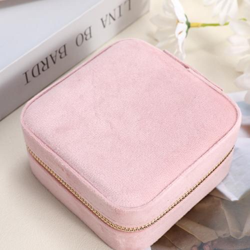 Velveteen Multifunctional Jewelry Box portable & dustproof Sold By PC