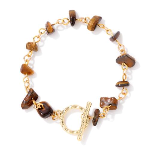 Gemstone Bracelets Zinc Alloy with Gemstone & for woman Sold By PC