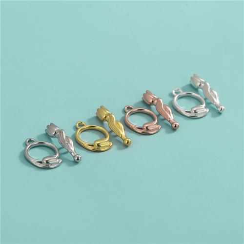 925 Sterling Silver Toggle Clasp DIY mixed colors Approx Sold By Lot