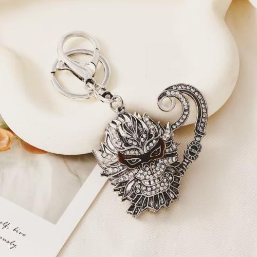 Zinc Alloy Key Clasp Unisex & with rhinestone Sold By PC