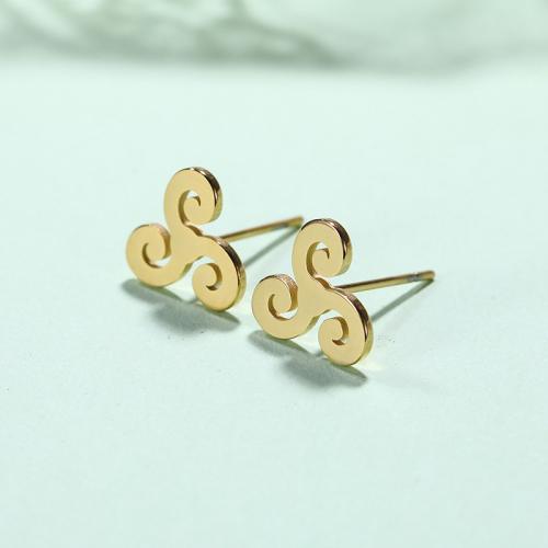 Stainless Steel Stud Earrings 304 Stainless Steel fashion jewelry & for woman Sold By Pair