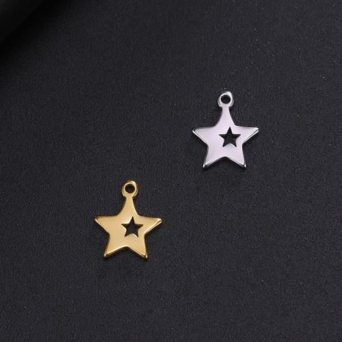 Stainless Steel Pendants 304 Stainless Steel Star fashion jewelry & Unisex Sold By PC