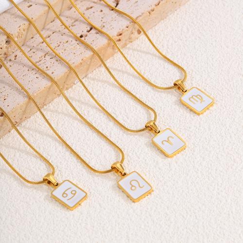 Stainless Steel Pendants 304 Stainless Steel Rectangle gold color plated DIY Sold By PC