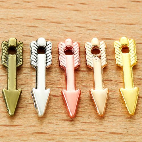 Zinklegering Hangers, Zinc Alloy, Pijl, plated, DIY, meer kleuren voor de keuze, 14.50x4mm, 100pC's/Bag, Verkocht door Bag