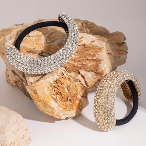 Ponytail Holder 304 Stainless Steel plated fashion jewelry & with rhinestone Sold By PC