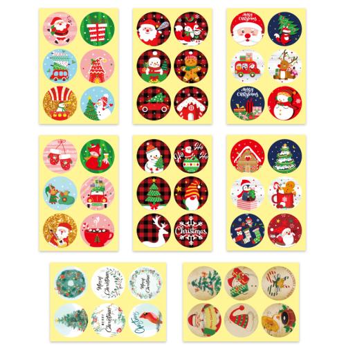 Adhesive Sticker Sticker Paper printing Christmas Design & DIY Sold By Bag