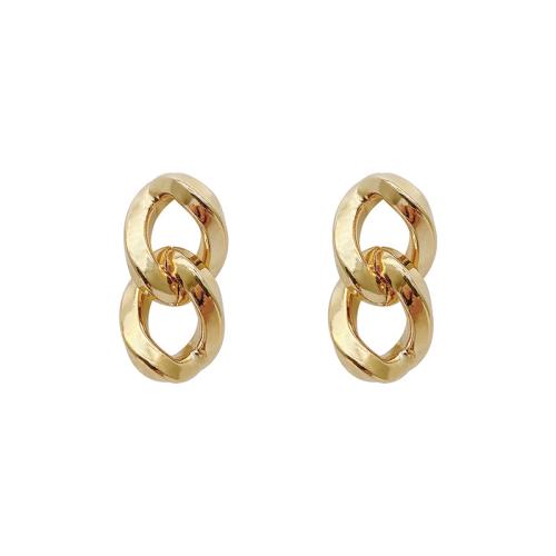 Brass Stud Earring real gold plated for woman Sold By Pair