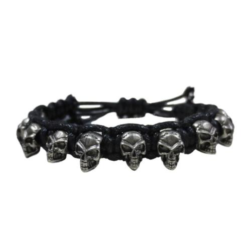 PU leder koord armbanden, Ijzer, met lederen koord, mode sieraden & voor de mens, Lengte Ca 26.5 cm, Verkocht door PC