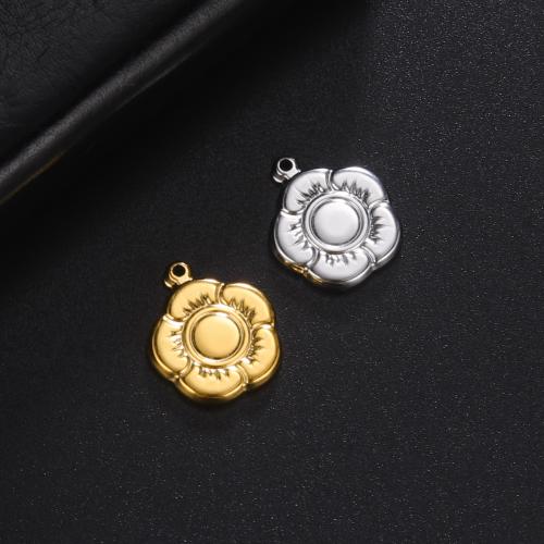 Stainless Steel Pendants 304 Stainless Steel petals fashion jewelry & for woman Sold By PC