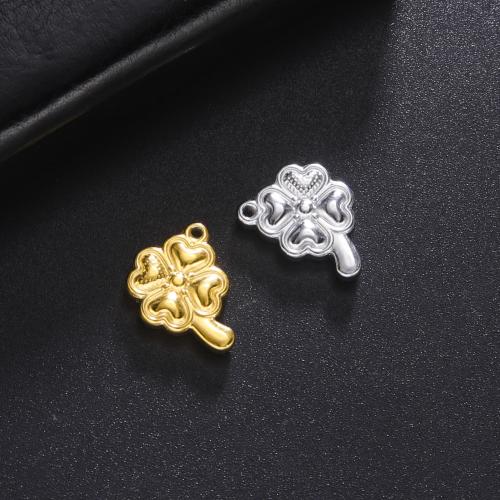 Stainless Steel Pendants 304 Stainless Steel Four Leaf Clover fashion jewelry & Unisex Sold By PC