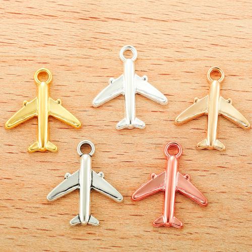 Zinklegering voertuig hangers, Zinc Alloy, Vliegtuig, plated, DIY, meer kleuren voor de keuze, 17x15mm, 100pC's/Bag, Verkocht door Bag