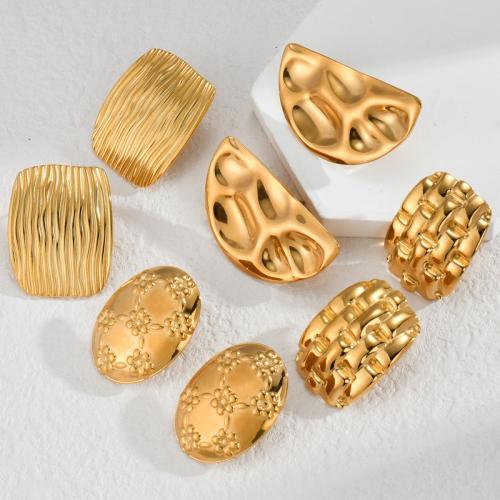 Roestvrij staal sieraden sets, 304 roestvrij staal, plated, verschillende stijlen voor de keuze & voor vrouw, goud, Verkocht door PC