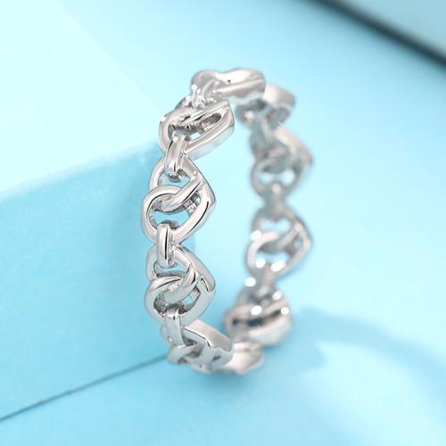 Brass Finger Ring Heart fashion jewelry & for woman Sold By PC