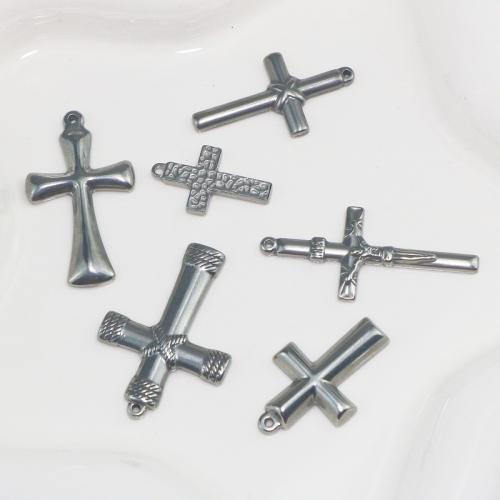 Nerezová ocel Cross Přívěsky, 304 Stainless Steel, Kříž, DIY & různé velikosti pro výběr, více barev na výběr, Prodáno By PC