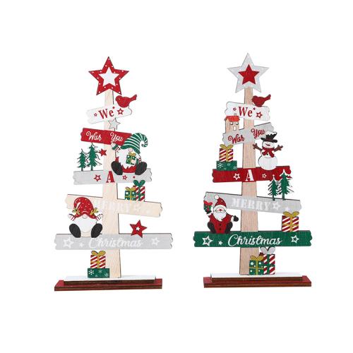 madeira Enfeites de Decoração de Natal, Árvore de Natal, Design de Natal, Mais cores pare escolha, 180x130x4mm, vendido por PC