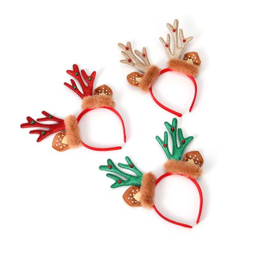 Polyester Hair Band, Julen Reindeer, Juledesign & for kvinde, flere farver til valg, 240x210mm, Solgt af PC