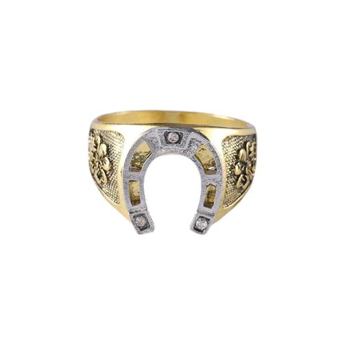 Cink Alloy Finger Ring, pozlaćen, bez spolne razlike & različite veličine za izbor, zlatan, Prodano By PC